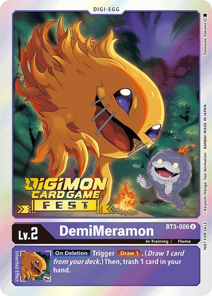 DemiMeramon [BT3-006] (Digimon Card Game Fest 2022) [Release Special Booster Promos] | Game Grid - Logan