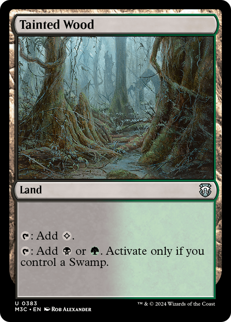 Tainted Wood (Ripple Foil) [Modern Horizons 3 Commander] | Game Grid - Logan