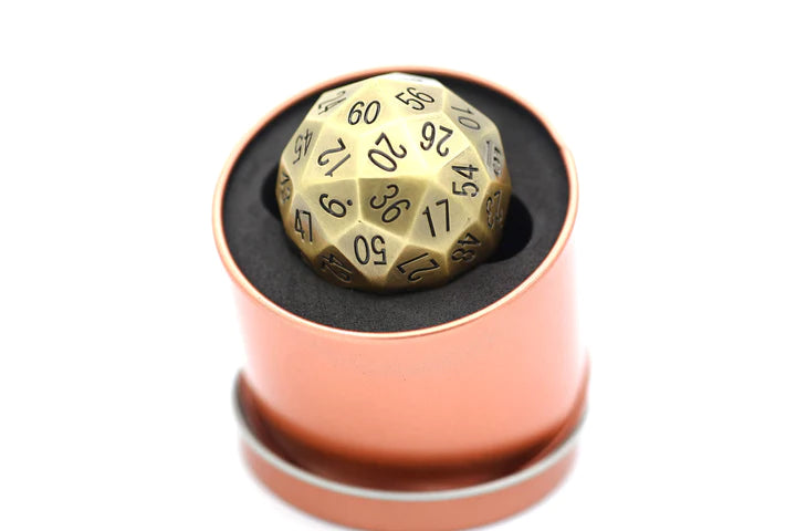 Titan's Fist Metal D60 Dice - Ancient Bronze | Game Grid - Logan