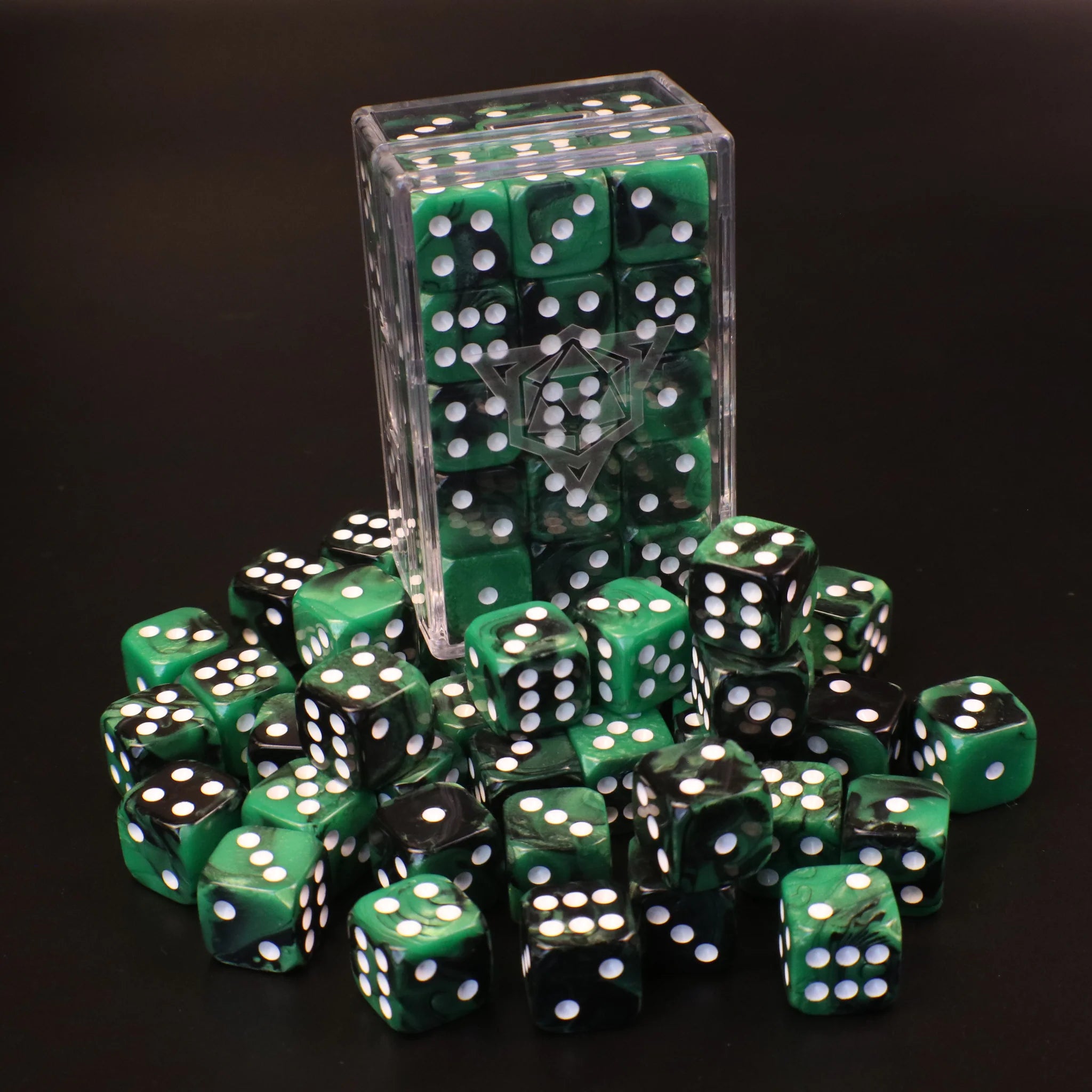 Nocturne and Veridian 30 ct. d6 Dice Set | Game Grid - Logan