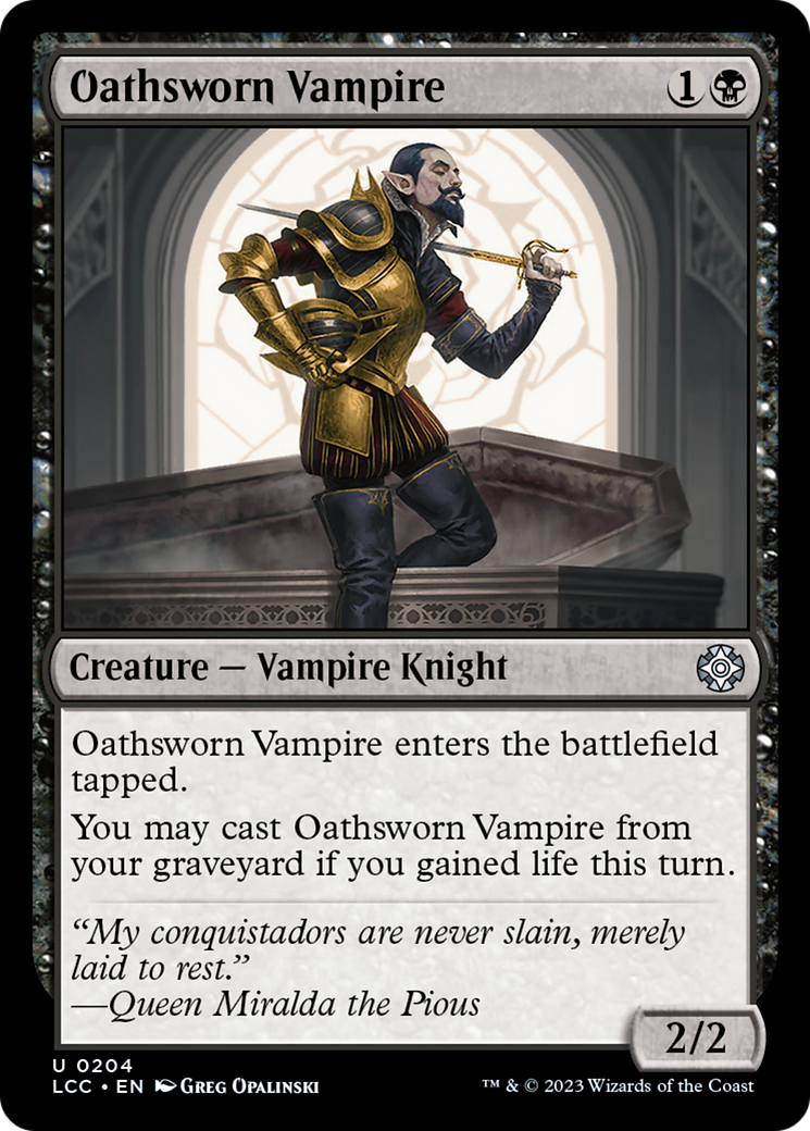 Oathsworn Vampire [The Lost Caverns of Ixalan Commander] | Game Grid - Logan