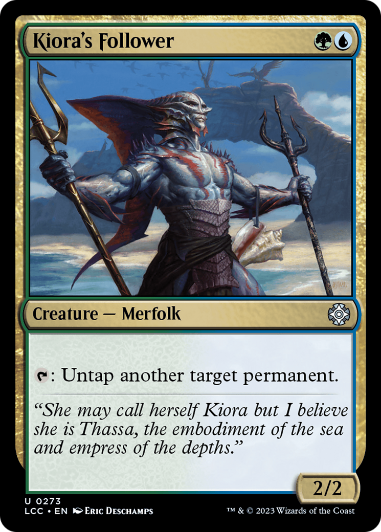 Kiora's Follower [The Lost Caverns of Ixalan Commander] | Game Grid - Logan