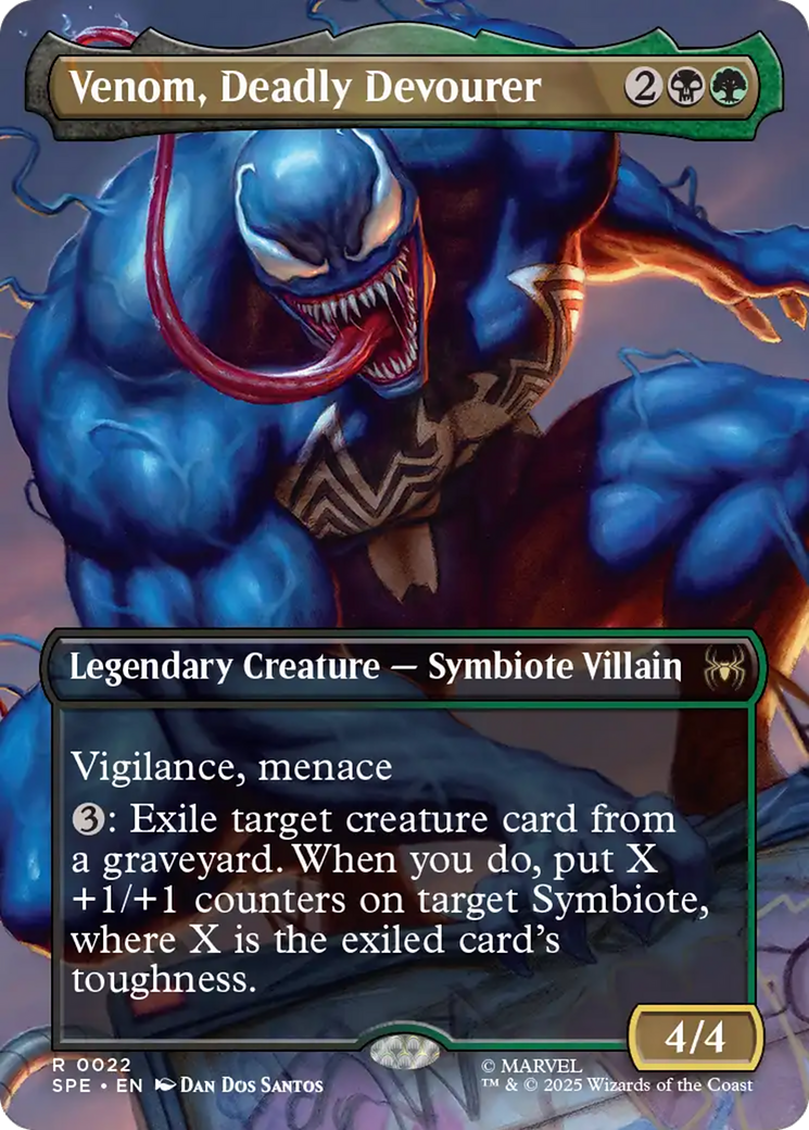 Venom, Deadly Devourer (Borderless) [Marvel's Spider-Man: Eternal-Legal] | Game Grid - Logan