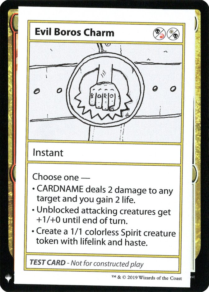 Evil Boros Charm [Mystery Booster Playtest Cards] | Game Grid - Logan