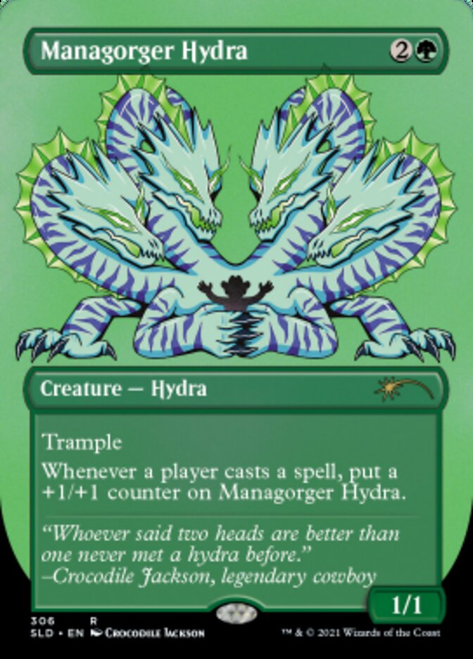 Managorger Hydra (Borderless) (Foil Etched) [Secret Lair Drop Series] | Game Grid - Logan