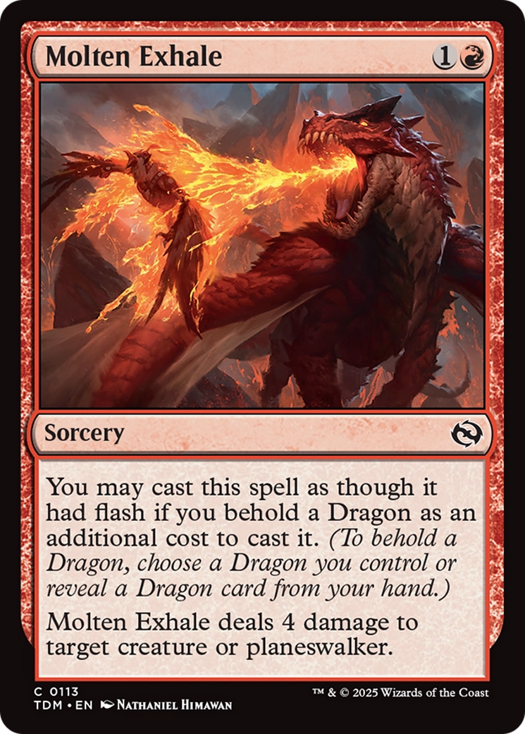 Molten Exhale [Tarkir: Dragonstorm] | Game Grid - Logan