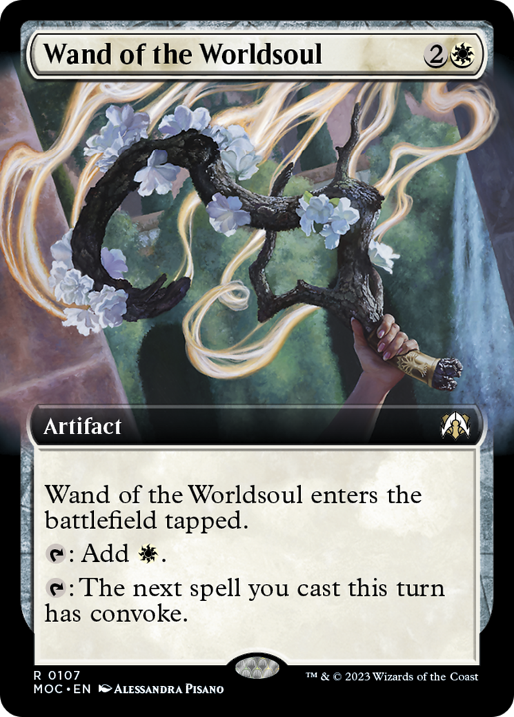 Wand of the Worldsoul (Extended Art) [March of the Machine Commander] | Game Grid - Logan