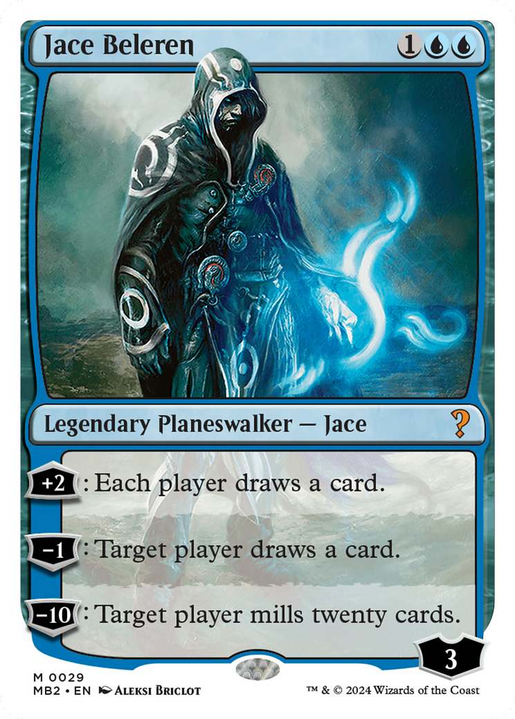 Jace Beleren (White Border) [Mystery Booster 2] | Game Grid - Logan