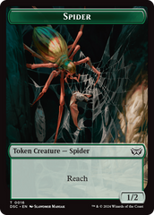 Insect (0012) // Spider Double-Sided Token [Duskmourn: House of Horror Commander Tokens] | Game Grid - Logan