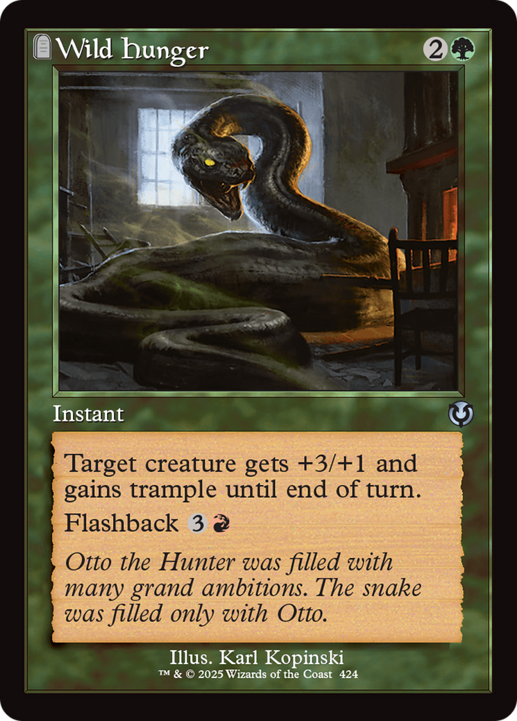 Wild Hunger (Retro Frame) [Innistrad Remastered] | Game Grid - Logan