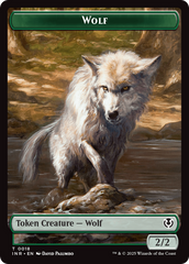Wolf (0009) // Wolf (0018) Double-Sided Token [Innistrad Remastered Tokens] | Game Grid - Logan