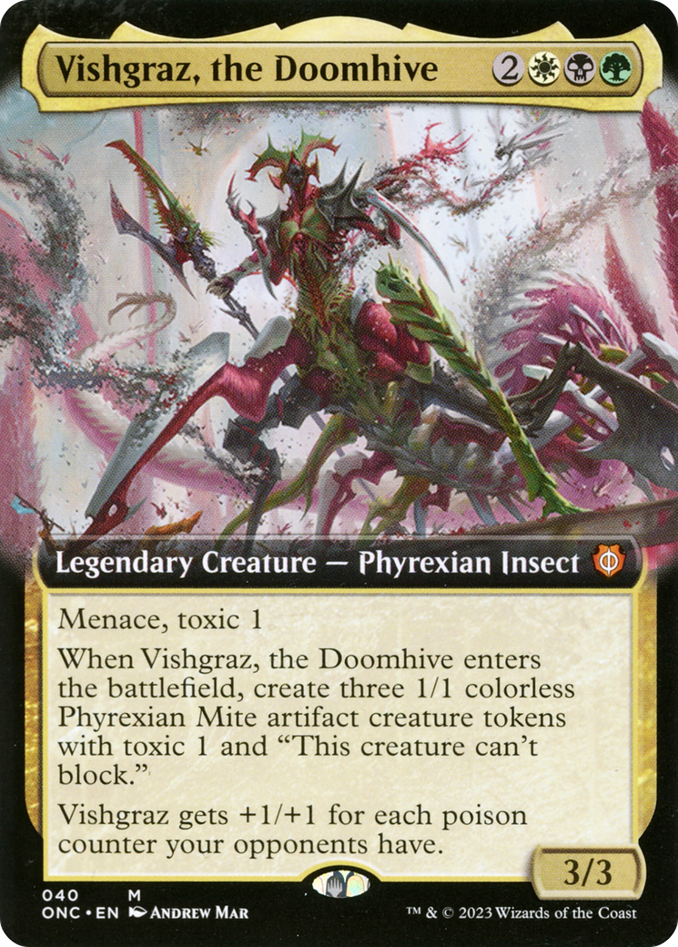 Vishgraz, the Doomhive (Extended Art) [Phyrexia: All Will Be One Commander] | Game Grid - Logan