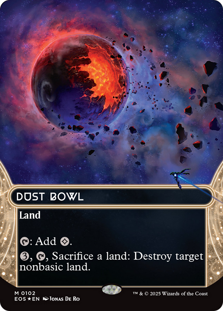Dust Bowl (0102) (Borderless) (Galaxy Foil) [Edge of Eternities: Stellar Sights] | Game Grid - Logan