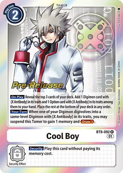 Cool Boy [BT9-092] [X Record Pre-Release Promos] | Game Grid - Logan