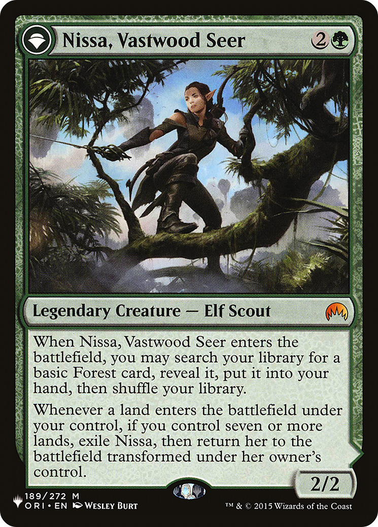 Nissa, Vastwood Seer // Nissa, Sage Animist [Secret Lair: From Cute to Brute] | Game Grid - Logan