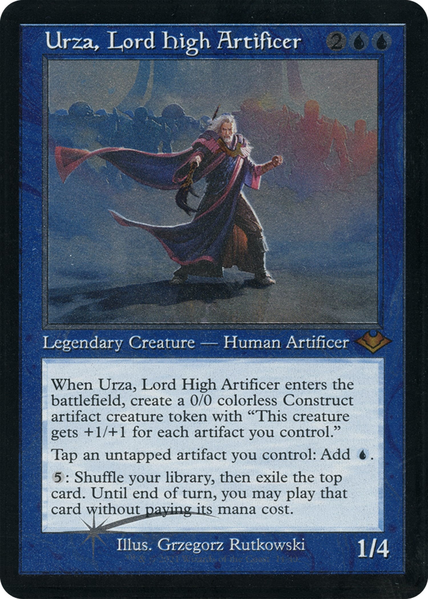 Urza, Lord High Artificer (Retro Foil Etched) [Modern Horizons] | Game Grid - Logan