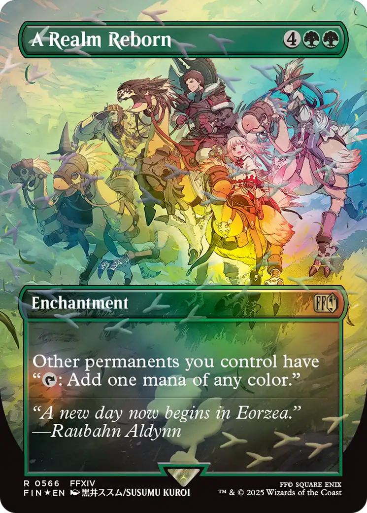 A Realm Reborn (Borderless) (Chocobo Track Foil) [FINAL FANTASY] | Game Grid - Logan