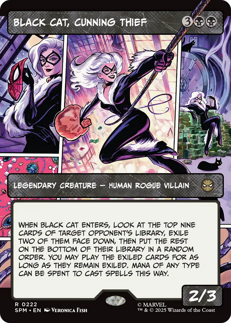 Black Cat, Cunning Thief (Borderless) [Marvel's Spider-Man] | Game Grid - Logan