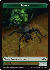 Insect (0022) // Plant Double-Sided Token [Tarkir: Dragonstorm Commander Tokens] | Game Grid - Logan