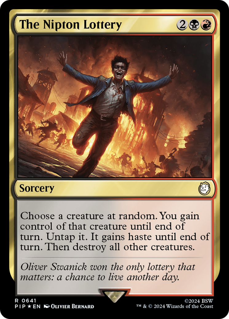 The Nipton Lottery (Surge Foil) [Fallout] | Game Grid - Logan