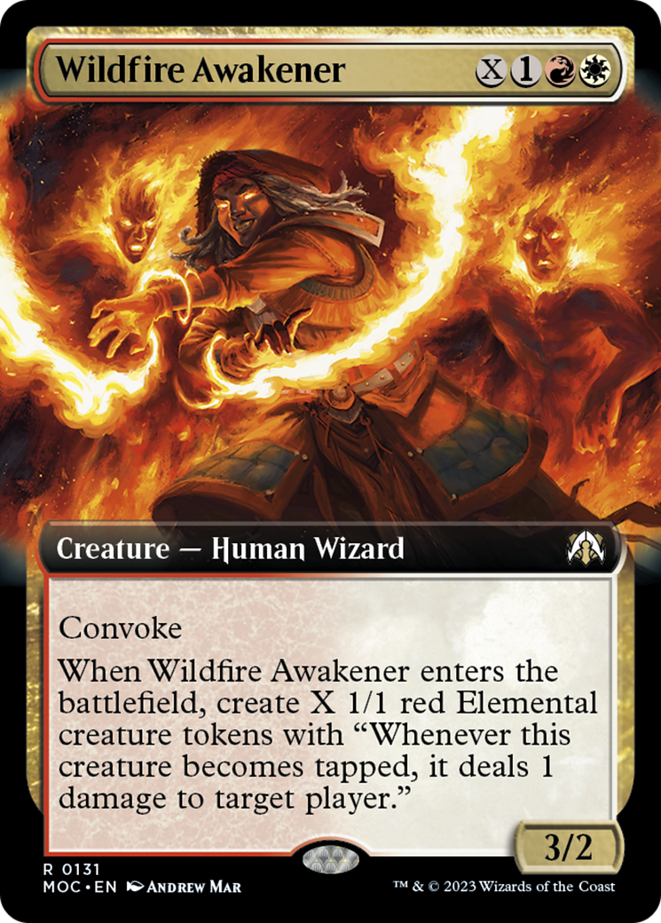 Wildfire Awakener (Extended Art) [March of the Machine Commander] | Game Grid - Logan