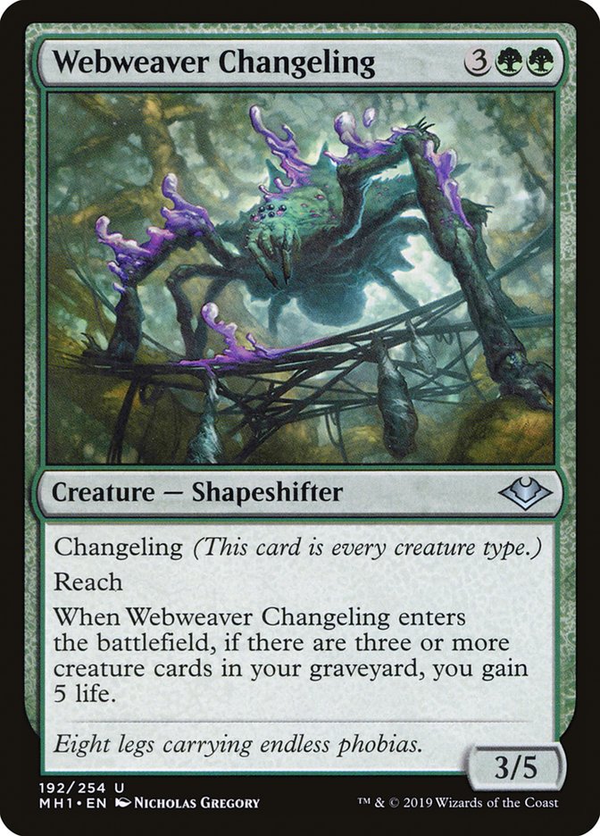 Webweaver Changeling [Modern Horizons] | Game Grid - Logan