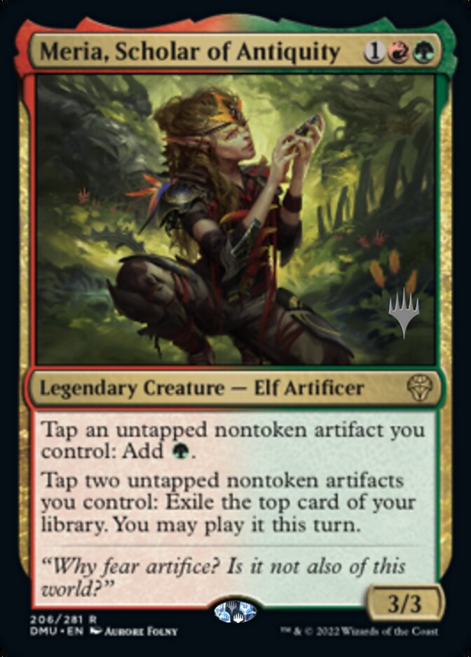 Meria, Scholar of Antiquity (Promo Pack) [Dominaria United Promos] | Game Grid - Logan