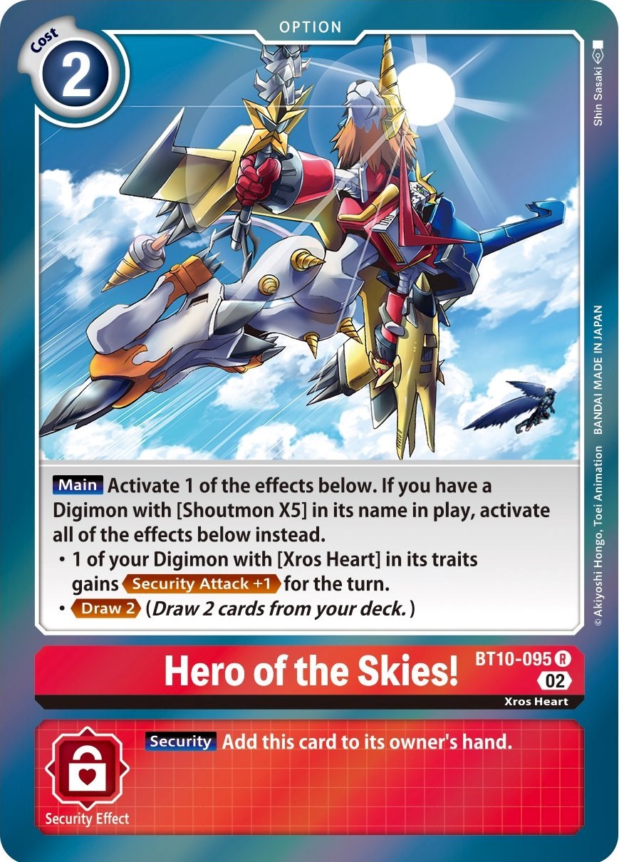 Hero of the Skies! [BT10-095] [Xros Encounter] | Game Grid - Logan