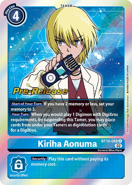 Kiriha Aonuma [BT10-088] [Xros Encounter Pre-Release Cards] | Game Grid - Logan