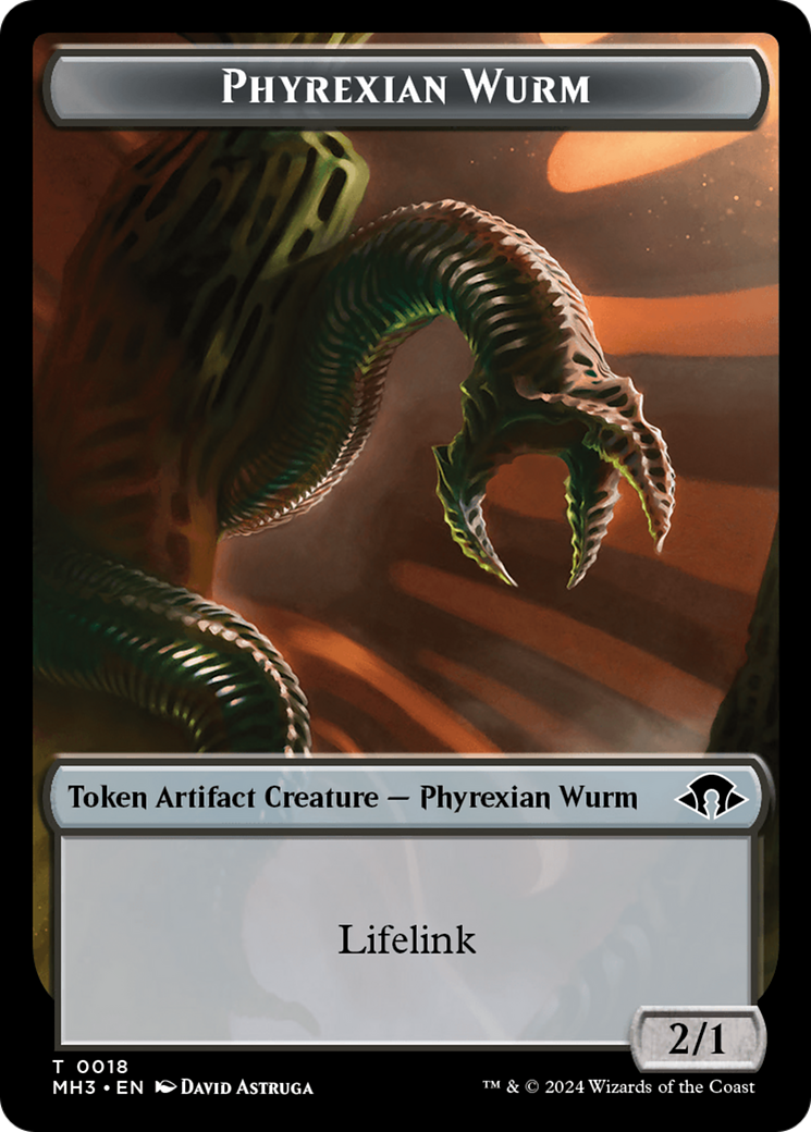 Phyrexian Wurm Token (0018) [Modern Horizons 3 Tokens] | Game Grid - Logan