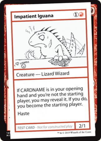 Impatient Iguana (2021 Edition) [Mystery Booster Playtest Cards] | Game Grid - Logan