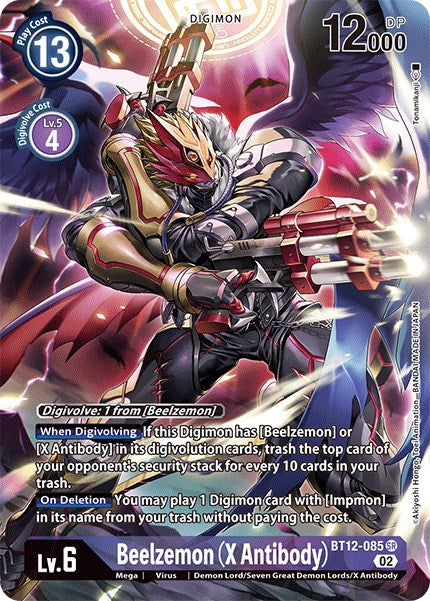 Beelzemon (X Antibody) [BT12-085] (Alternate Art) [Across Time] | Game Grid - Logan
