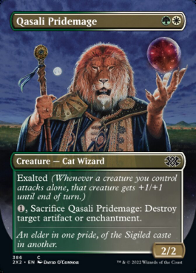 Qasali Pridemage (Borderless Alternate Art) [Double Masters 2022] | Game Grid - Logan