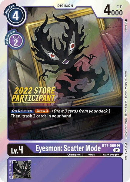 Eyesmon: Scatter Mode [BT7-069] (2022 Store Participant) [Next Adventure Promos] | Game Grid - Logan