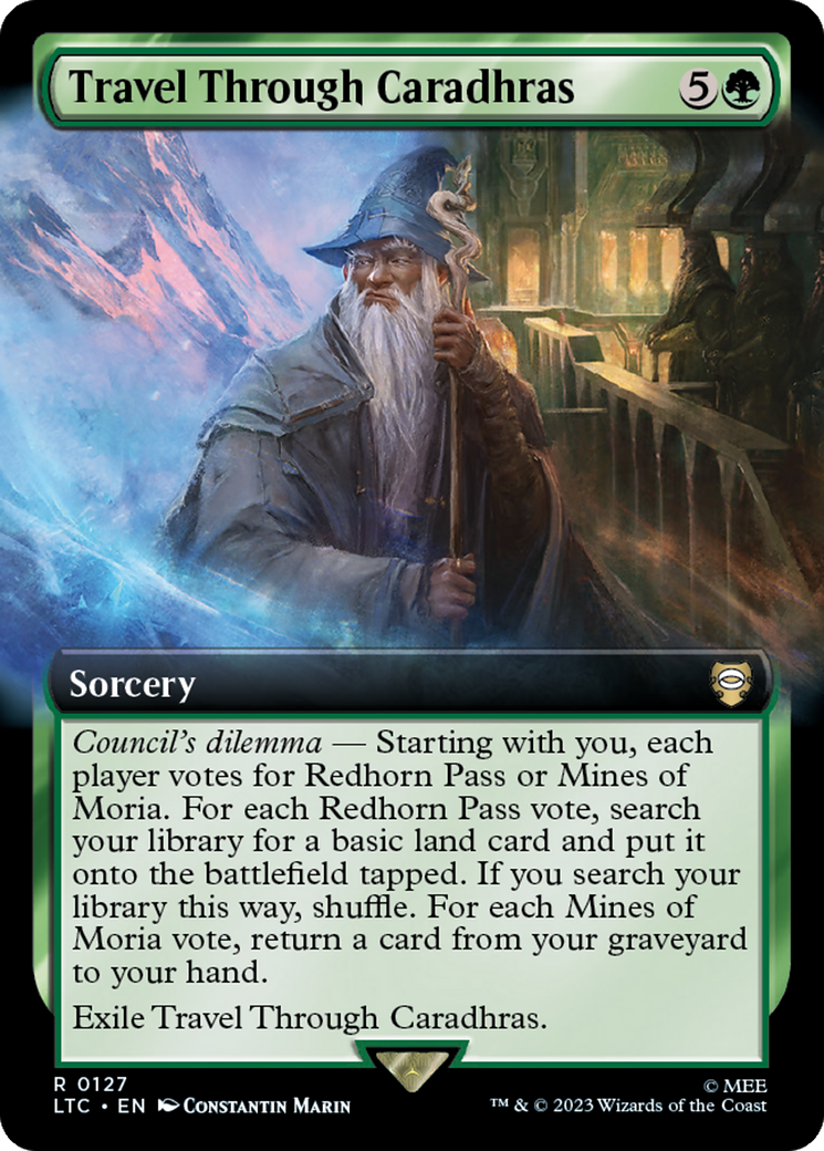 Travel Through Caradhras (Extended Art) [The Lord of the Rings: Tales of Middle-Earth Commander] | Game Grid - Logan