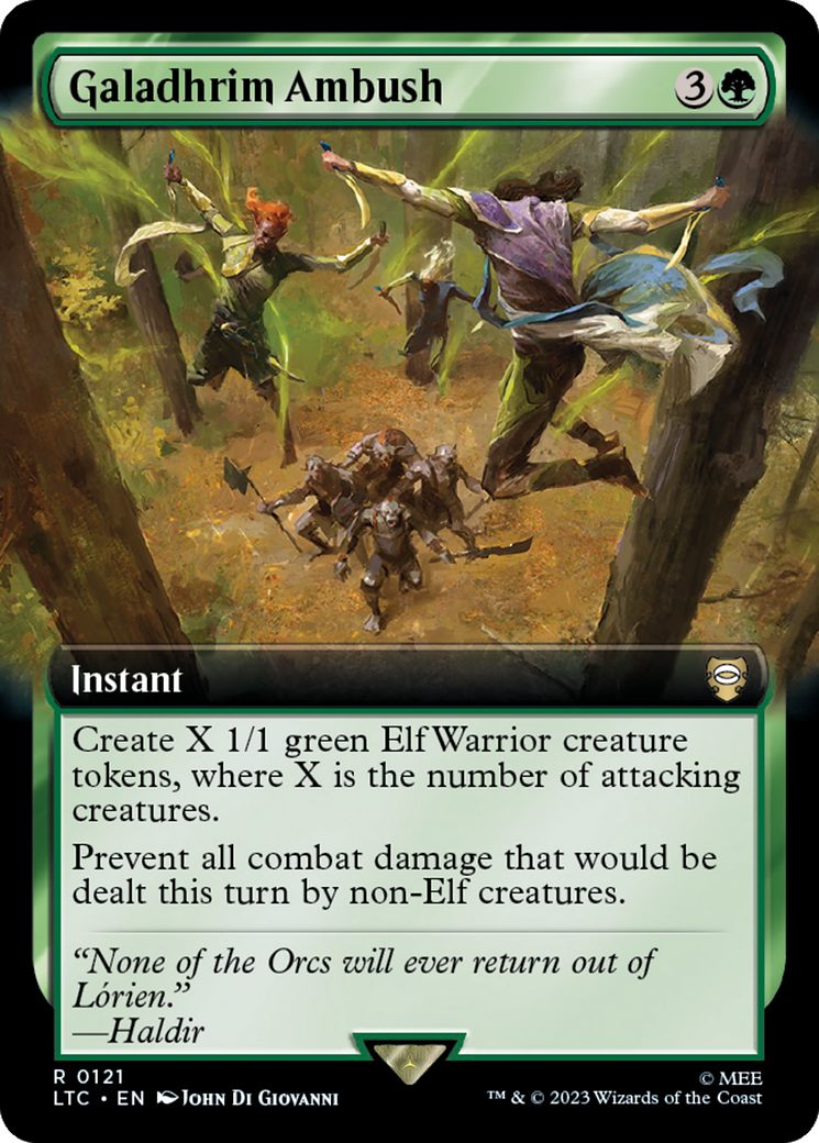 Galadhrim Ambush (Extended Art) [The Lord of the Rings: Tales of Middle-Earth Commander] | Game Grid - Logan