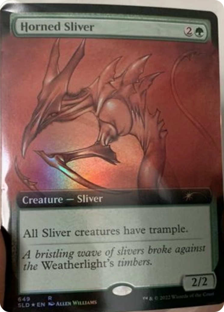 Horned Sliver (Extended Art) [Secret Lair Drop Promos] | Game Grid - Logan