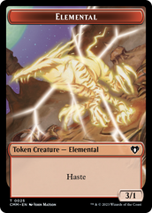Human Soldier // Elemental (0025) Double-Sided Token [Commander Masters Tokens] | Game Grid - Logan