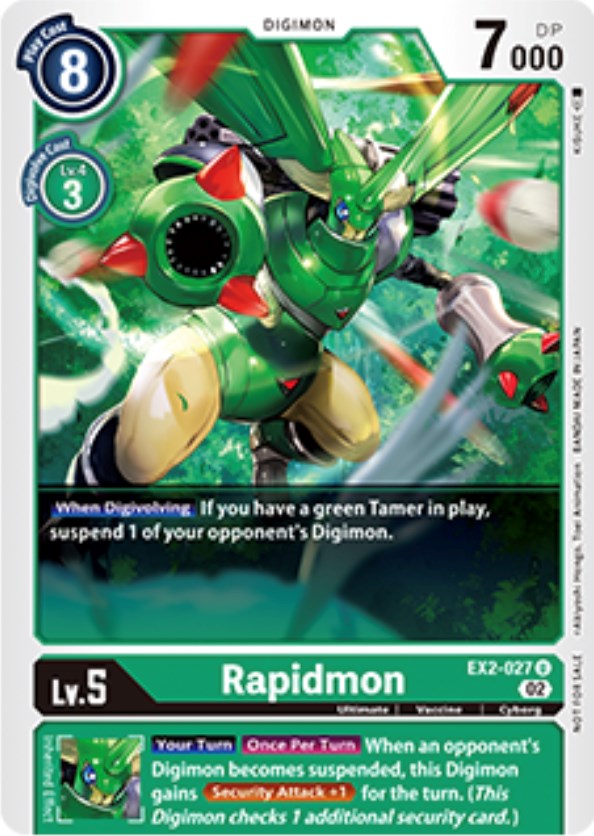 Rapidmon [EX2-027] (Tamer Party Vol. 6 Promo) [Digital Hazard Promos] | Game Grid - Logan