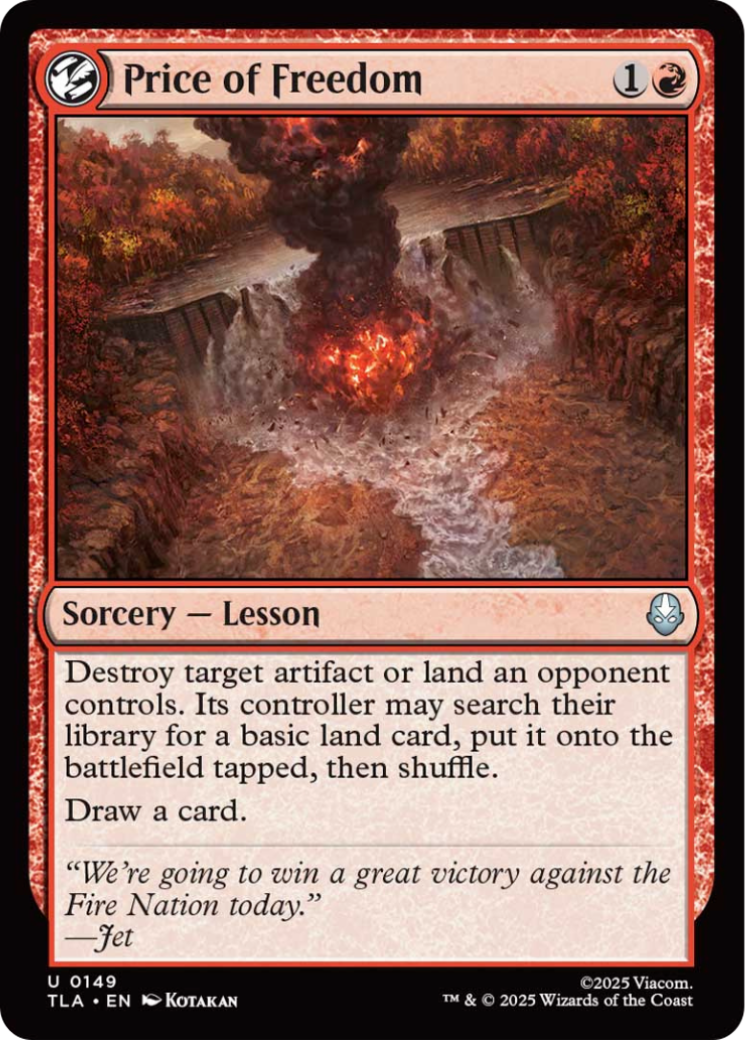 Price of Freedom [Avatar: The Last Airbender] | Game Grid - Logan