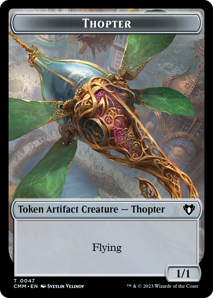 Thopter // Elemental (0025) Double-Sided Token [Commander Masters Tokens] | Game Grid - Logan