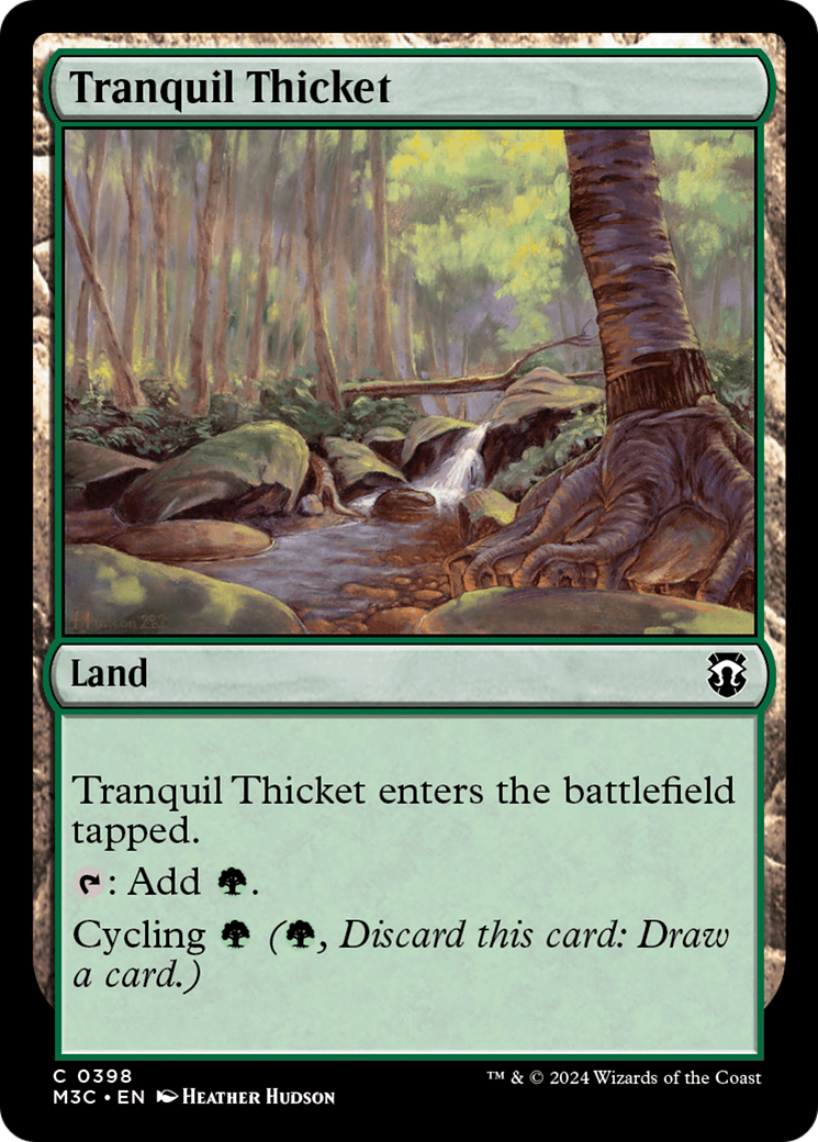 Tranquil Thicket (Ripple Foil) [Modern Horizons 3 Commander] | Game Grid - Logan