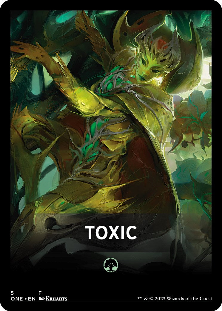 Toxic Theme Card [Phyrexia: All Will Be One Tokens] | Game Grid - Logan