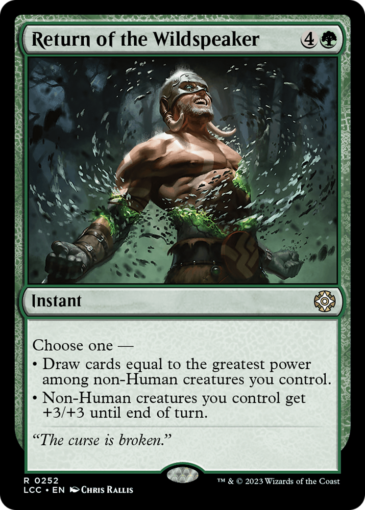 Return of the Wildspeaker [The Lost Caverns of Ixalan Commander] | Game Grid - Logan