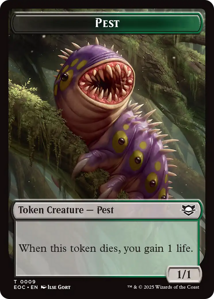 Copy // Pest Double-Sided Token [Edge of Eternities Commander Tokens] | Game Grid - Logan