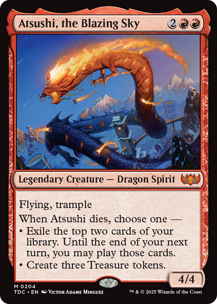 Atsushi, the Blazing Sky [Tarkir: Dragonstorm Commander] | Game Grid - Logan