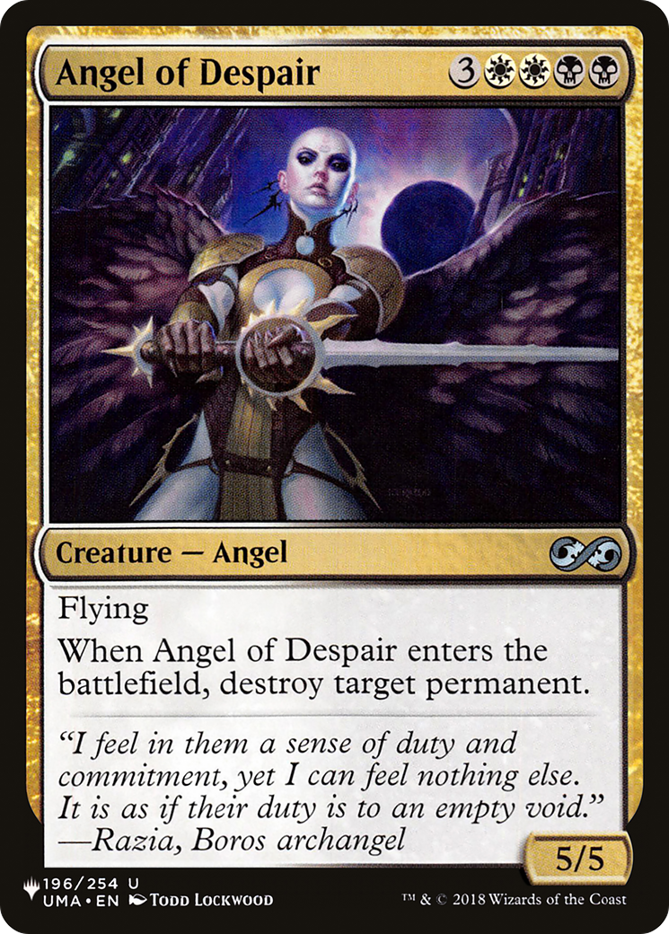 Angel of Despair [The List Reprints] | Game Grid - Logan