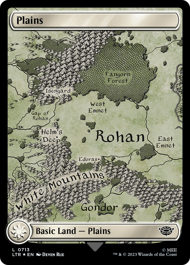 Plains (0713) (Surge Foil) [The Lord of the Rings: Tales of Middle-Earth] | Game Grid - Logan