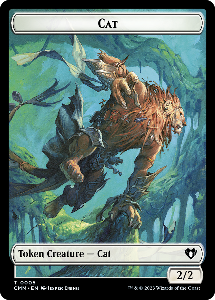 Clue // Cat (0005) Double-Sided Token [Commander Masters Tokens] | Game Grid - Logan