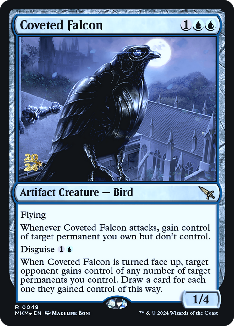 Coveted Falcon [Murders at Karlov Manor Prerelease Promos] | Game Grid - Logan